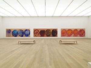 Cy Twombly`s Rosensequenz - zu sehen im Brandhorst München